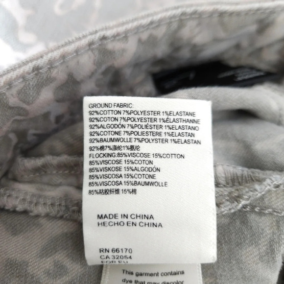 Pilcro Anthropologie Legging Skinny Jeans Damask Print High Rise Denim - Picture 8 of 10